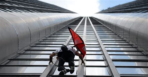 Macron’s pension reform drives ‘French Spiderman’ up the wall — literally